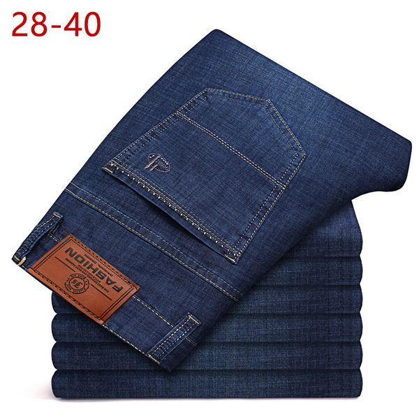 summer 28-40 classic business brand jeans for men slim fit stretch skinny denim male pants thin elastic fashion trousers cqy14, Blue
summer 28-40 classic business brand jeans for men slim fit stretch skinny denim male pants thin elastic fashion trousers cqy14, Blue