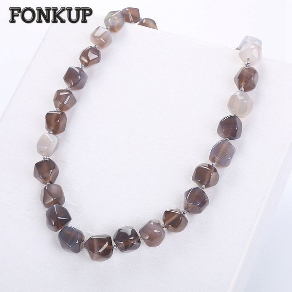 fonkup power stone necklace grey agate chains classic women jewelry men rope gioielli geometric party bijoux plain color faith, Silver
fonkup power stone necklace grey agate chains classic women jewelry men rope gioielli geometric party bijoux plain color faith, Silver