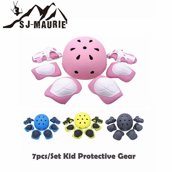 sj-maurie 7 pcs skating protector gear sets elbow pads bicycle skateboard ice skating roller helmet elbow knee support for kids, Black;gray
sj-maurie 7 pcs skating protector gear sets elbow pads bicycle skateboard ice skating roller helmet elbow knee support for kids, Black;gray