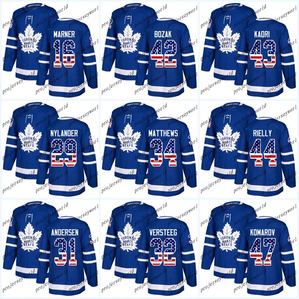 USA Flag Stitched Toronto Maple Leafs Mens 13 Mats Sundin 47 Leo Komarov 44 Morgan Rielly 25 James van Riemsdyk 43 Nazem Kadri Hockey Jersey
USA Flag Stitched Toronto Maple Leafs Mens 13 Mats Sundin 47 Leo Komarov 44 Morgan Rielly 25 James van Riemsdyk 43 Nazem Kadri Hockey Jersey