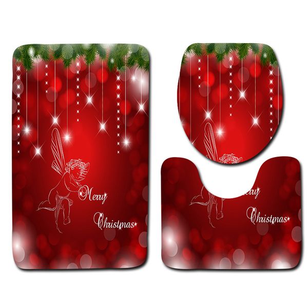 bathroom accessories christmas decoration pattern 3pieces toilet bath mats set non-slip carpets set rugs toilet shower room
bathroom accessories christmas decoration pattern 3pieces toilet bath mats set non-slip carpets set rugs toilet shower room