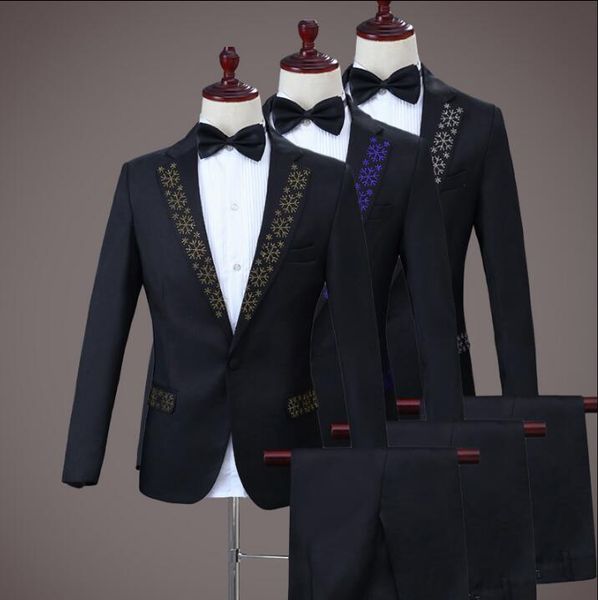 paste drill blazer men formal dress latest coat pant designs marriage suit men singer masculino trouser wedding suits for men's, White;black
paste drill blazer men formal dress latest coat pant designs marriage suit men singer masculino trouser wedding suits for men's, White;black