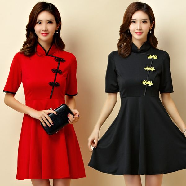3xl plus size new chinese traditional women stretch knit cheongsam qipao party lady big short midi tunic dress vestidos, Red
3xl plus size new chinese traditional women stretch knit cheongsam qipao party lady big short midi tunic dress vestidos, Red
