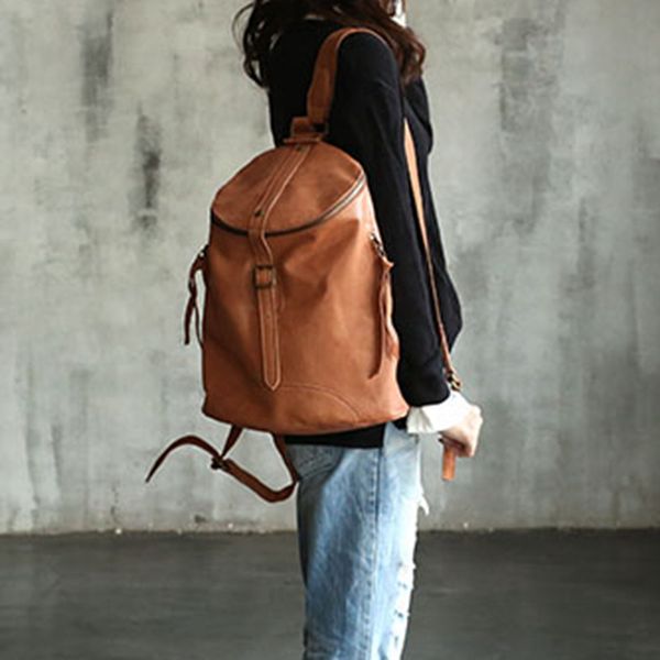 vendange fashion preppy style bag retro cow leather bucket bag handmade leather backpack 2106
vendange fashion preppy style bag retro cow leather bucket bag handmade leather backpack 2106
