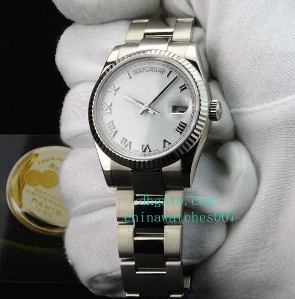 watch white roman 118239 36mm stainless steel automatic mens men's and ladies women's watch wristwatch, Slivery;brown
watch white roman 118239 36mm stainless steel automatic mens men's and ladies women's watch wristwatch, Slivery;brown