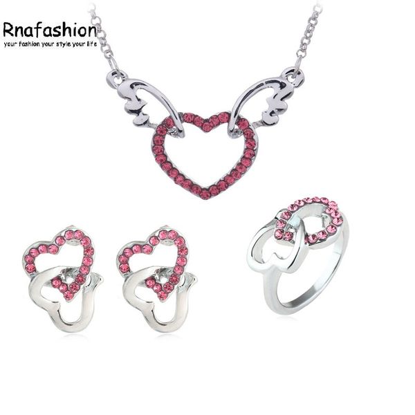 no minimum order austria crystal jewelry setsangel heart selling korean heart to pendant earrings ring for women sets, Silver
no minimum order austria crystal jewelry setsangel heart selling korean heart to pendant earrings ring for women sets, Silver