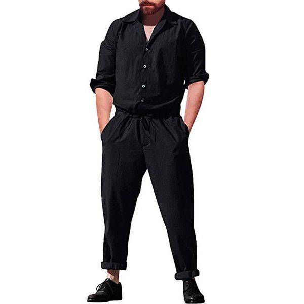 men's long romper sleeve casual cargo pants jumpsuit siamese loose trousers playsuit men casual jumpsuits solid sets, Gray
men's long romper sleeve casual cargo pants jumpsuit siamese loose trousers playsuit men casual jumpsuits solid sets, Gray