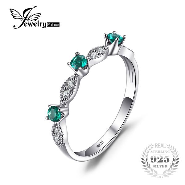 jewelrypalace 3 stones round created emerald engagement wedding rings for women genuine 925 sterling silver fashion fine jewelry, Golden;silver
jewelrypalace 3 stones round created emerald engagement wedding rings for women genuine 925 sterling silver fashion fine jewelry, Golden;silver
