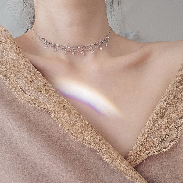 necklace korean s925 sterling silver collar chainjapan and korea simple birthday students creative people
necklace korean s925 sterling silver collar chainjapan and korea simple birthday students creative people