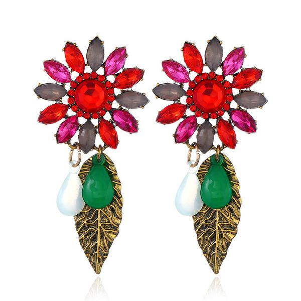 new arrival vintage multicolor crystal dangle earrings for women bohemian metal leaf long earring for women jewelry accessories, Silver
new arrival vintage multicolor crystal dangle earrings for women bohemian metal leaf long earring for women jewelry accessories, Silver