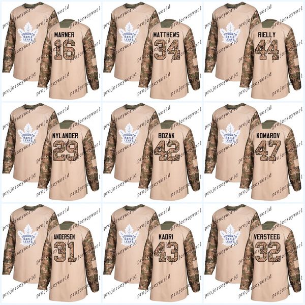 2017 Camo Veterans Day Toronto Maple Leafs Mitchell Marner Auston Matthews Morgan Rielly William Nylander Frederik Andersen Hockey Jerseys
2017 Camo Veterans Day Toronto Maple Leafs Mitchell Marner Auston Matthews Morgan Rielly William Nylander Frederik Andersen Hockey Jerseys