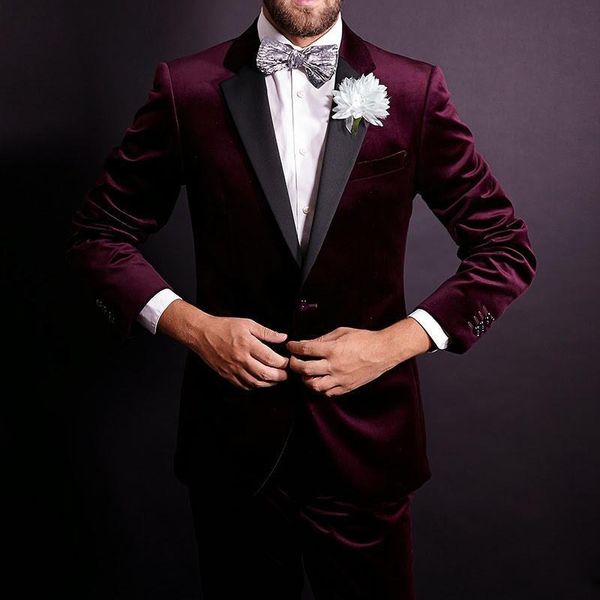 burgundy wedding groomsmen tuxedos two piece trim fit notched lapel groom tuxedos evening suit jacket pants, Black;gray
burgundy wedding groomsmen tuxedos two piece trim fit notched lapel groom tuxedos evening suit jacket pants, Black;gray