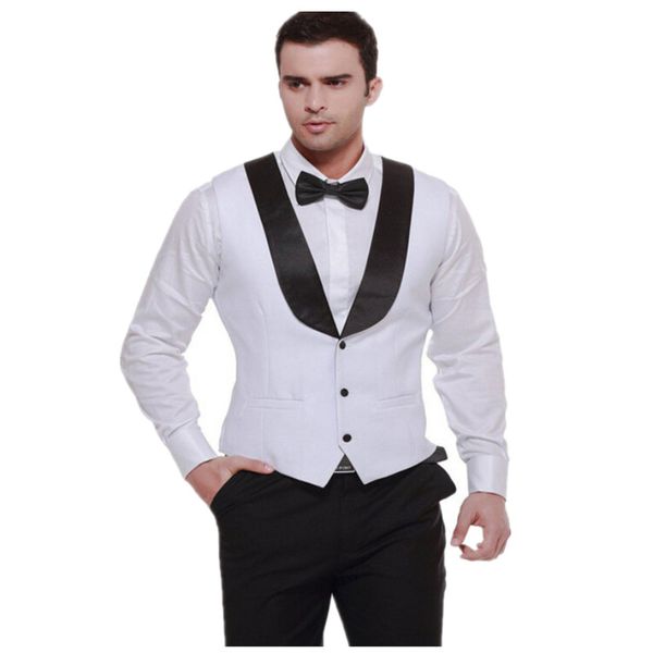 formal white men's new arrival fashion groom vests casual slim vest custom made, Black;white
formal white men's new arrival fashion groom vests casual slim vest custom made, Black;white