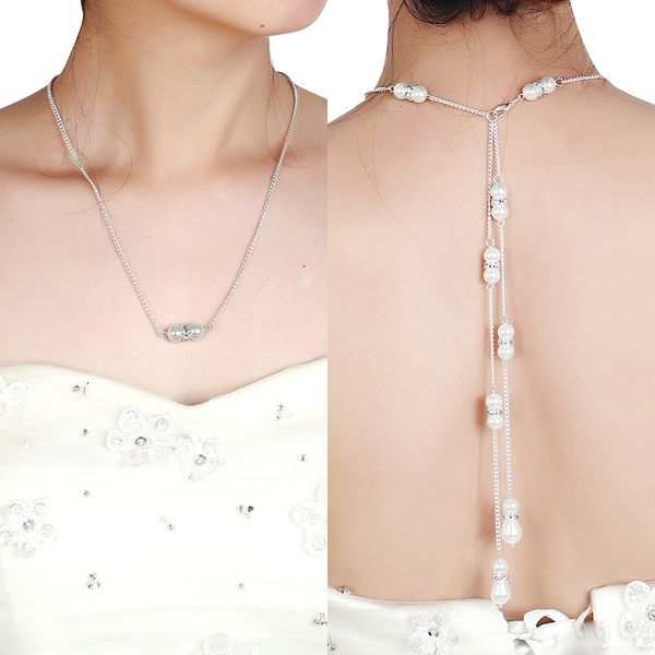 мода для новобрачных ювелирные изделия простой имитация жемчуга с горный хрусталь длинный кулон обратно цепи ожерелье иу аксессуары оптовая, Silver
мода для новобрачных ювелирные изделия простой имитация жемчуга с горный хрусталь длинный кулон обратно цепи ожерелье иу аксессуары оптовая, Silver