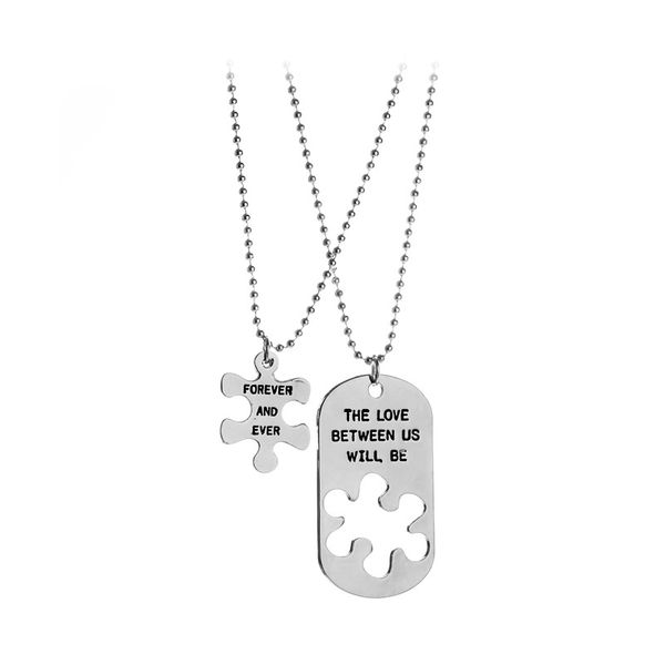 2pcs/set fashion couple necklace letters ''the love between us"pendant necklaces, Silver
2pcs/set fashion couple necklace letters ''the love between us"pendant necklaces, Silver