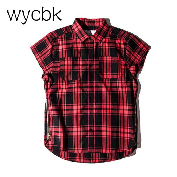 quality sleeveless brushed flannel shirt zipped side slits ripped armholes plaid ing, White;black
quality sleeveless brushed flannel shirt zipped side slits ripped armholes plaid ing, White;black