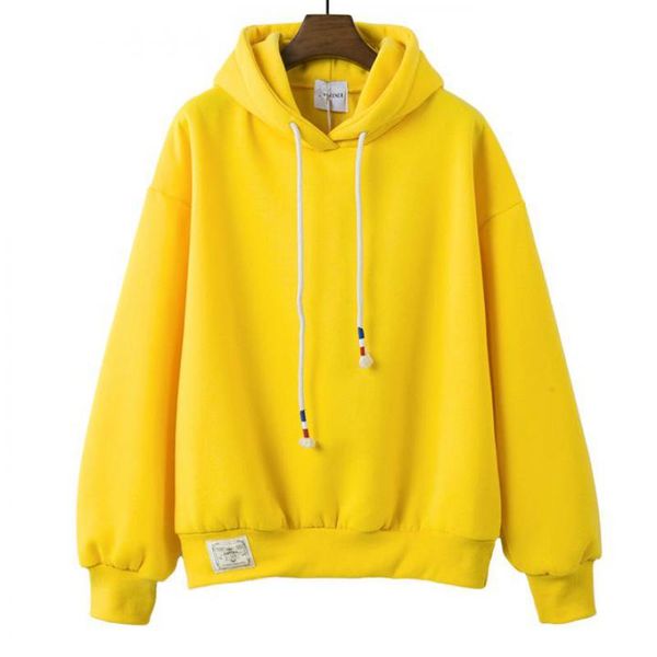 2018 new autumn winter korea solid color plus velvet sweatshirt female long-sleeved candy color loose student hoodie sweatshirt, Black
2018 new autumn winter korea solid color plus velvet sweatshirt female long-sleeved candy color loose student hoodie sweatshirt, Black