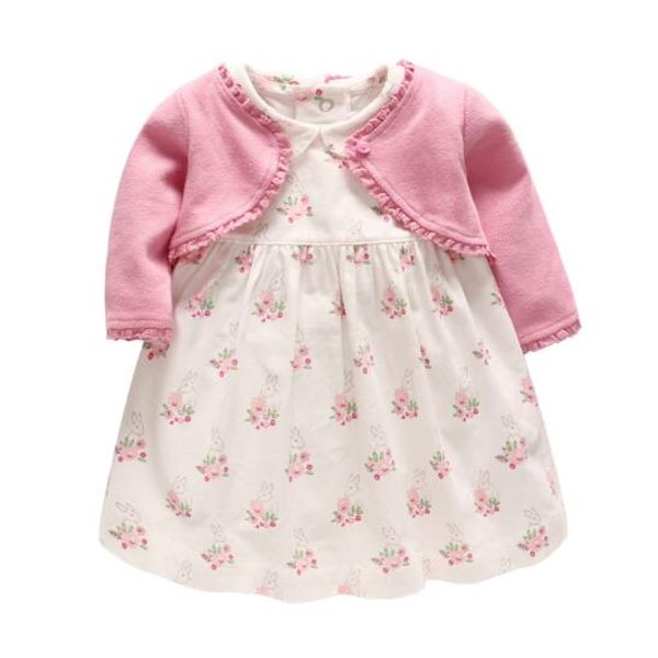 girls dresses long sleeve princess dress flower design girl dres + knitted short coat elegant sleeve soft girl dress 2 pcs sets, Red;yellow
girls dresses long sleeve princess dress flower design girl dres + knitted short coat elegant sleeve soft girl dress 2 pcs sets, Red;yellow