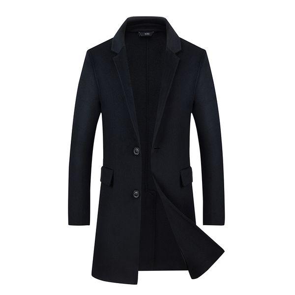 long wool jacket men 2018 brand new winter cashmere pea coat casual slim fit single breasted woolen trench coats mens overcoat, Black
long wool jacket men 2018 brand new winter cashmere pea coat casual slim fit single breasted woolen trench coats mens overcoat, Black