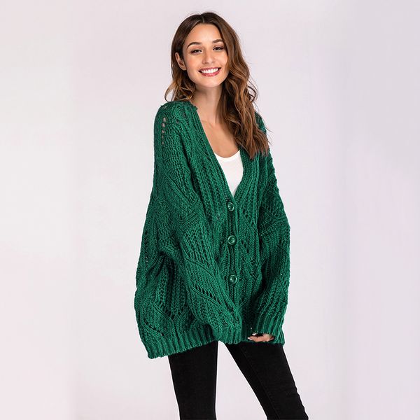 2018 winter woman coat oversized cardigans sweaters hollow out female cardigan single breasted buttons women clothing s6988, White;black
2018 winter woman coat oversized cardigans sweaters hollow out female cardigan single breasted buttons women clothing s6988, White;black