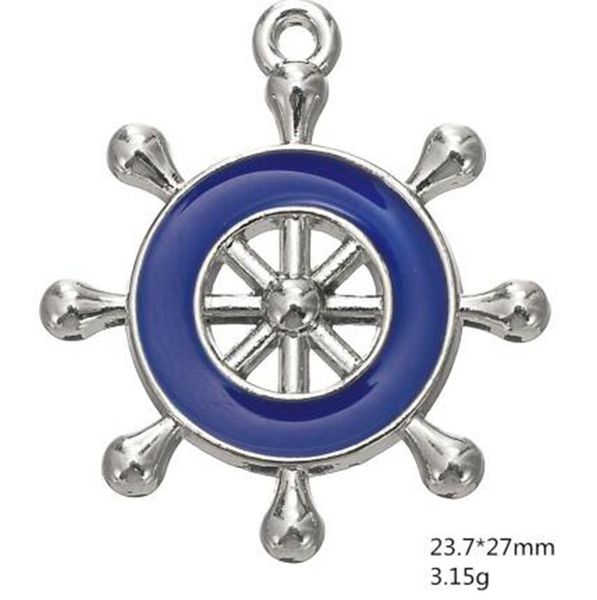 2021 enamel blue pink ships wheel helm rudder nautical charm rhodium plated pendant necklace accessories diy jewelry, Bronze;silver
2021 enamel blue pink ships wheel helm rudder nautical charm rhodium plated pendant necklace accessories diy jewelry, Bronze;silver