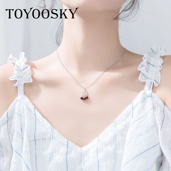 1 pc 925 sterling silver pendant necklace women sweet temperament tassel garnet dream catcher crystal clavicle chain jewelry
1 pc 925 sterling silver pendant necklace women sweet temperament tassel garnet dream catcher crystal clavicle chain jewelry