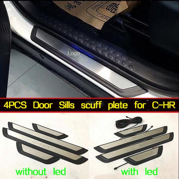 stainless steel 4pcs car door sills scuff footplate,protection pedal guard plate for toyota chr c-hr 2017-2019
stainless steel 4pcs car door sills scuff footplate,protection pedal guard plate for toyota chr c-hr 2017-2019
