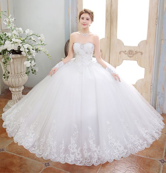 ride wedding dresses 2018 bandage elegant sweet princess wrapped chest ball gown vestido de noiva, White
ride wedding dresses 2018 bandage elegant sweet princess wrapped chest ball gown vestido de noiva, White
