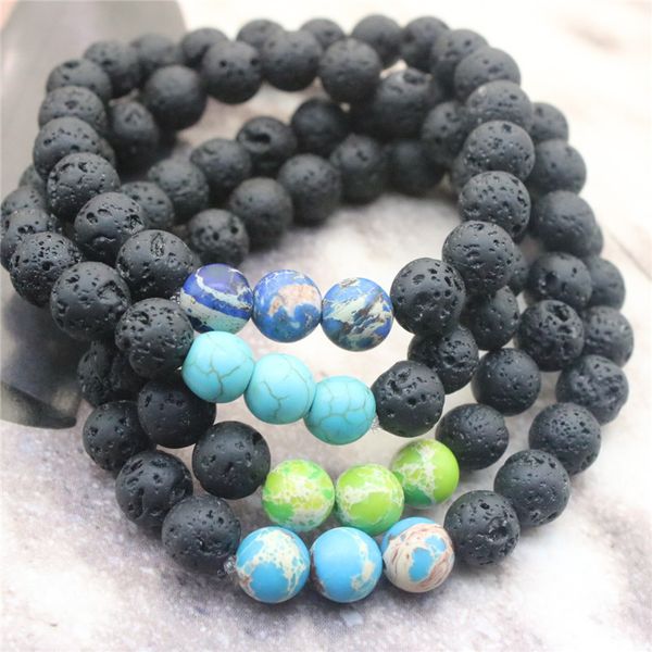 turquoise love bracelet beaded strands lava rock natural stone bracelets gift party women men yoga bangles, Black
turquoise love bracelet beaded strands lava rock natural stone bracelets gift party women men yoga bangles, Black