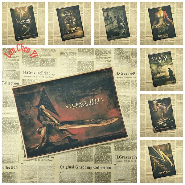 silent hill classic movie kraft paper poster bar cafe living room dining room wall decorative paintings
silent hill classic movie kraft paper poster bar cafe living room dining room wall decorative paintings