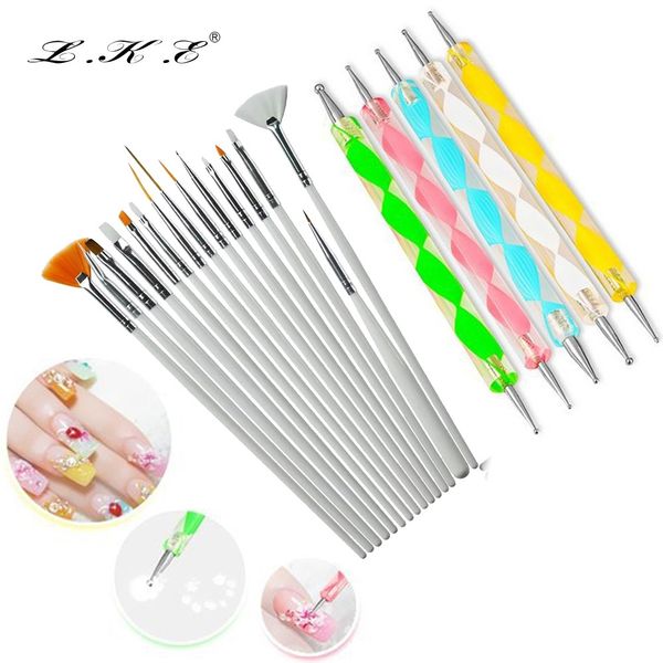 lke 20 pcs/set nail art design set dotting pen drawing nail varnish gel polish brush for manicure art tools nails brush, Yellow
lke 20 pcs/set nail art design set dotting pen drawing nail varnish gel polish brush for manicure art tools nails brush, Yellow
