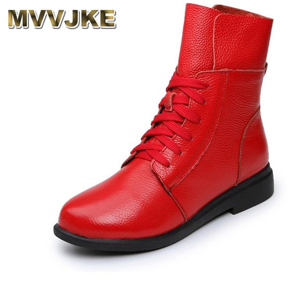 mvvjke women's boots ankle boot genuine leather lace up winter boot ankle boots for women genuine leather low heel female shoes, Black
mvvjke women's boots ankle boot genuine leather lace up winter boot ankle boots for women genuine leather low heel female shoes, Black