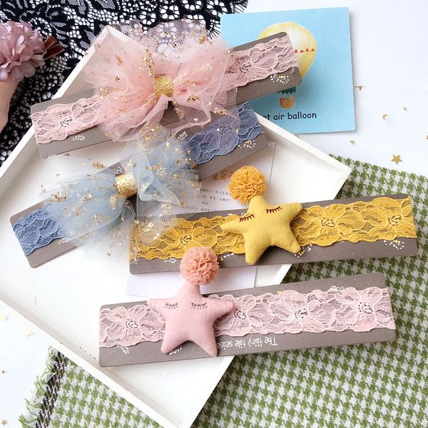 new korean handmade lace flower crown hair accessories for girls elastic headband lovely soft pentagram bow hair ornaments, Slivery;white
new korean handmade lace flower crown hair accessories for girls elastic headband lovely soft pentagram bow hair ornaments, Slivery;white