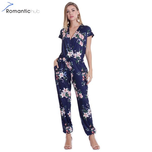 short sleeve jumpsuit women 2018 summer long pants floral print rompers beach casual jumpsuits pocket slim long playsuits, Black;white
short sleeve jumpsuit women 2018 summer long pants floral print rompers beach casual jumpsuits pocket slim long playsuits, Black;white