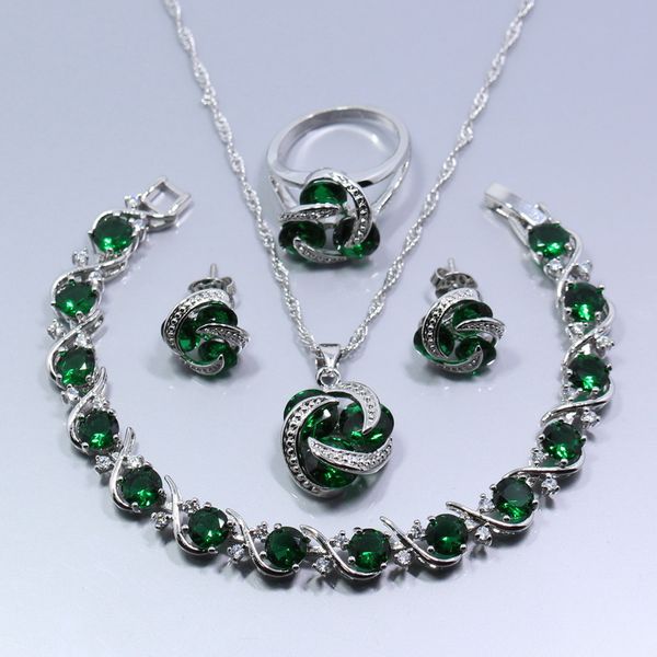 green created emerald 925 sterling silver women four piece jewelry set earrings ring necklace pendant bracelet gift z58, Slivery;golden
green created emerald 925 sterling silver women four piece jewelry set earrings ring necklace pendant bracelet gift z58, Slivery;golden
