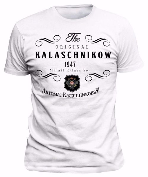 

men's things print t-shirts original t-shirt russia kalashnikov cccp moscow russia tee shirt ing, White;black