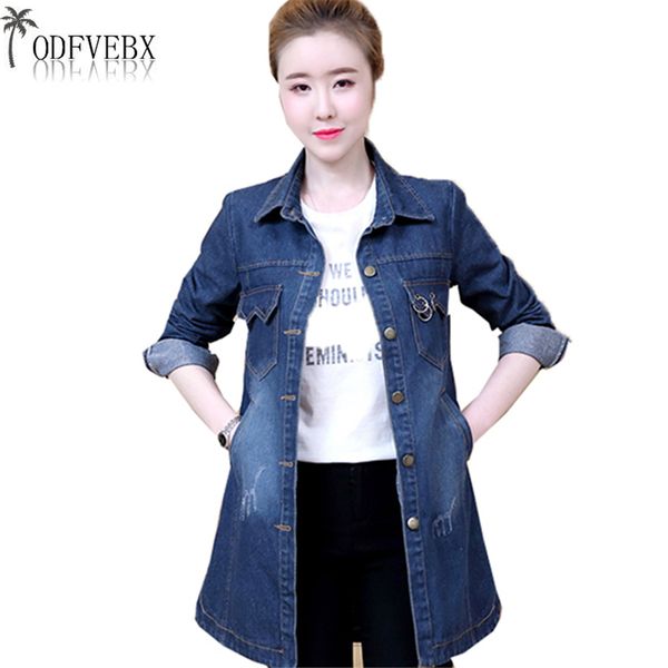 spring autumn women long windbreaker slim denim coat lapel long sleeved denim jacket hole blue fashion female cowboy outerwear, Tan;black
spring autumn women long windbreaker slim denim coat lapel long sleeved denim jacket hole blue fashion female cowboy outerwear, Tan;black
