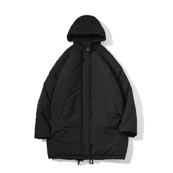 thickening medium and long cotton-padded clothes solid color hooded overcoat men casual loose warm parkas outwear homme m-2xl, Black
thickening medium and long cotton-padded clothes solid color hooded overcoat men casual loose warm parkas outwear homme m-2xl, Black