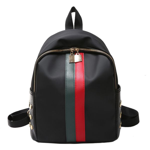 waterproof nylon women's backpack female striped shopping backpack fashion rivet design women bag travel
waterproof nylon women's backpack female striped shopping backpack fashion rivet design women bag travel