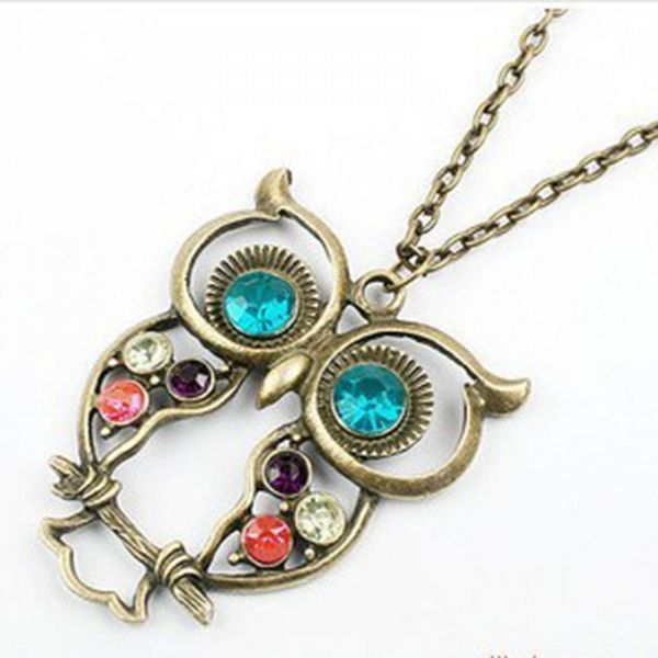 lovely women lady vintage rhinestone owl pendant long chain necklace jewelry new, Silver
lovely women lady vintage rhinestone owl pendant long chain necklace jewelry new, Silver