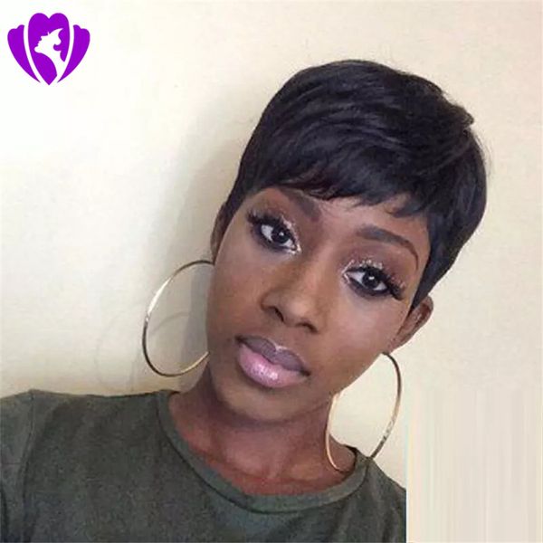 black /brown color brazilian short human hair wigs with bangs virgin natural straight wigs for women
black /brown color brazilian short human hair wigs with bangs virgin natural straight wigs for women