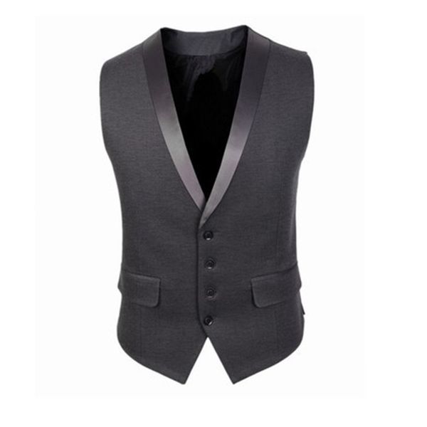 new trend fashion men's casual solid color wild single-breasted suit vest men's business formal suit vest, Black;white
new trend fashion men's casual solid color wild single-breasted suit vest men's business formal suit vest, Black;white