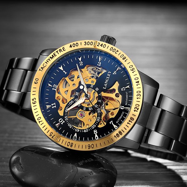 2018 famous bran men watches male full stainless steel mechanical skeleton vintage black automatic wristwatch relogio masculino, Slivery;brown
2018 famous bran men watches male full stainless steel mechanical skeleton vintage black automatic wristwatch relogio masculino, Slivery;brown