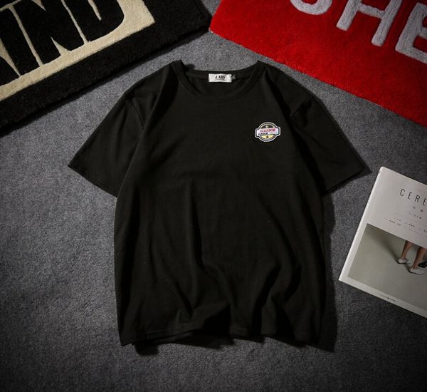 men clothing simple casual tshirts summer lovers clothes male embroidery crew neck tees short sleeved, White;black
men clothing simple casual tshirts summer lovers clothes male embroidery crew neck tees short sleeved, White;black