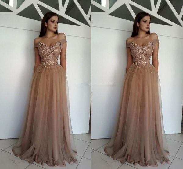 2018 elegant off the shoulder evening dresses champagne flowers pearl tulle floor length brown formal evening dresses zipper up, Black;red
2018 elegant off the shoulder evening dresses champagne flowers pearl tulle floor length brown formal evening dresses zipper up, Black;red