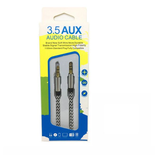 aux braid auxiliary audiop cable 3.5mm male to male stereo audio cord wire 1m 3ft cable for samsung lg htc cell phone with retail box om-r4
aux braid auxiliary audiop cable 3.5mm male to male stereo audio cord wire 1m 3ft cable for samsung lg htc cell phone with retail box om-r4
