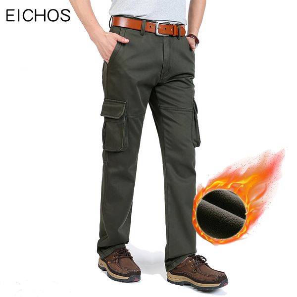 eichos trousers cargo men 100% cotton man joggers casual pants autumn winter warm long straight overalls with many pockets, Black
eichos trousers cargo men 100% cotton man joggers casual pants autumn winter warm long straight overalls with many pockets, Black