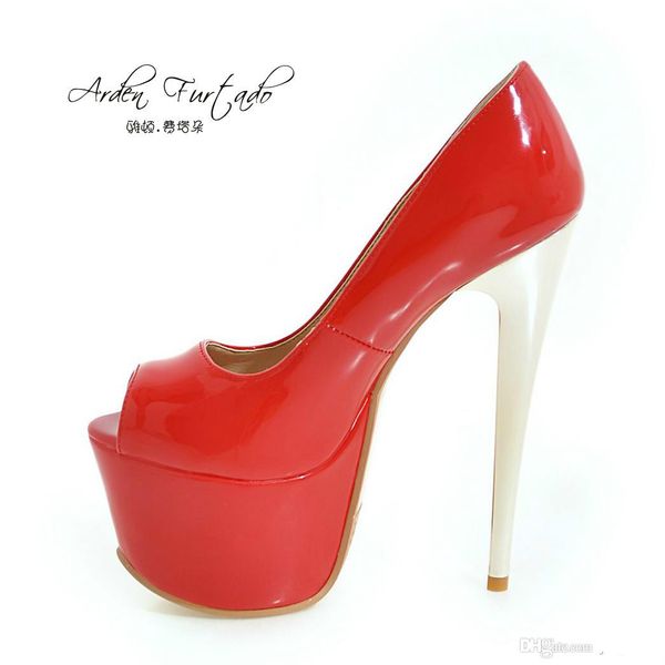 2017 summer shoes platform women extreme high heels 16cm blue red brown platform stiletto wedding shoes big size peep toe pumps, Black
2017 summer shoes platform women extreme high heels 16cm blue red brown platform stiletto wedding shoes big size peep toe pumps, Black
