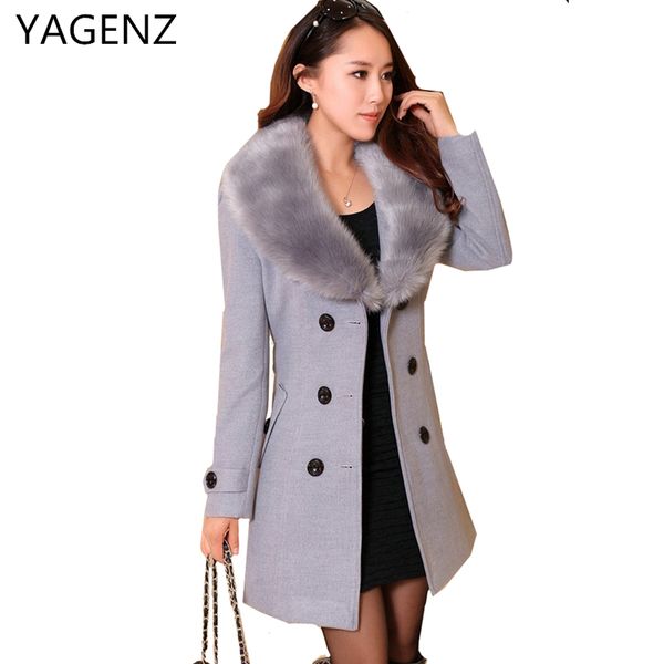 yagenz woolen winter coat women clothing 2018 new fashion slim fur collar female jacket matching belt double breasted matching, Black
yagenz woolen winter coat women clothing 2018 new fashion slim fur collar female jacket matching belt double breasted matching, Black