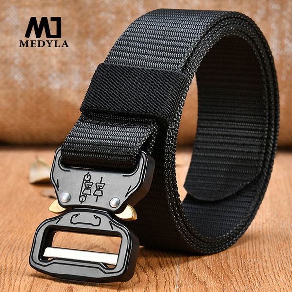 medyla men's canvas belt combat equipment tactical strap nylon metal buckle us army soldier carry waistband, Black;brown
medyla men's canvas belt combat equipment tactical strap nylon metal buckle us army soldier carry waistband, Black;brown